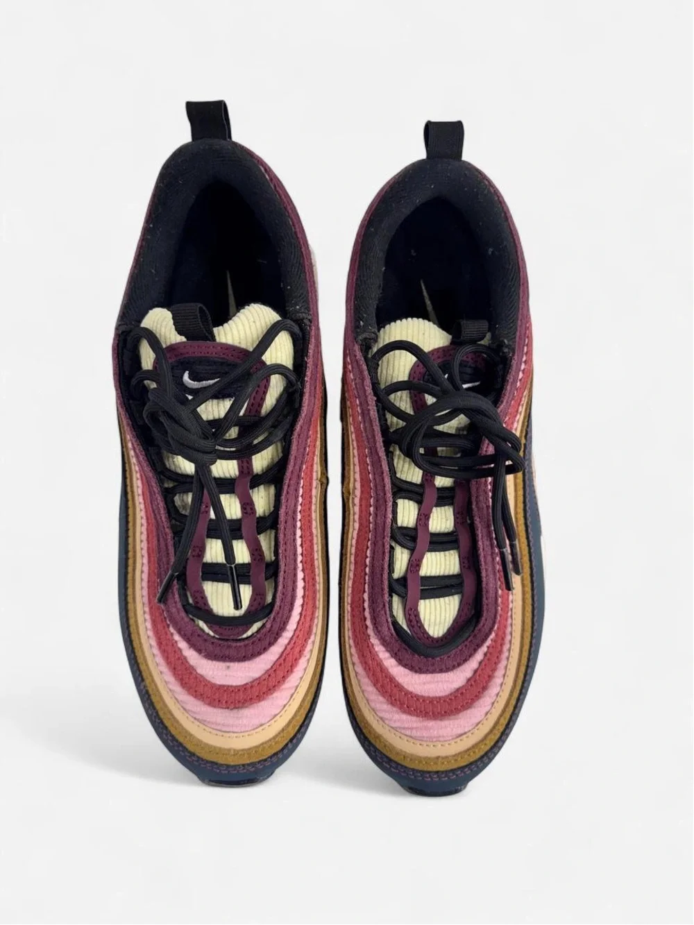 Nike Women's Air Max 97 SE 'Multi-Color Corduroy' (SKU: FB8454-300).